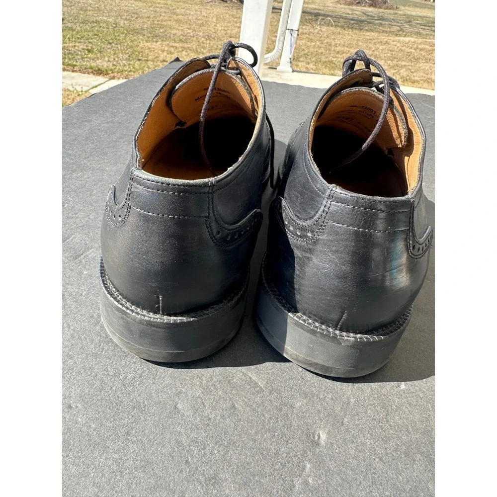 Johnston & Murphy Signature Series‎ Mens Black Leather Cap Toe Oxford Shoes 10.5